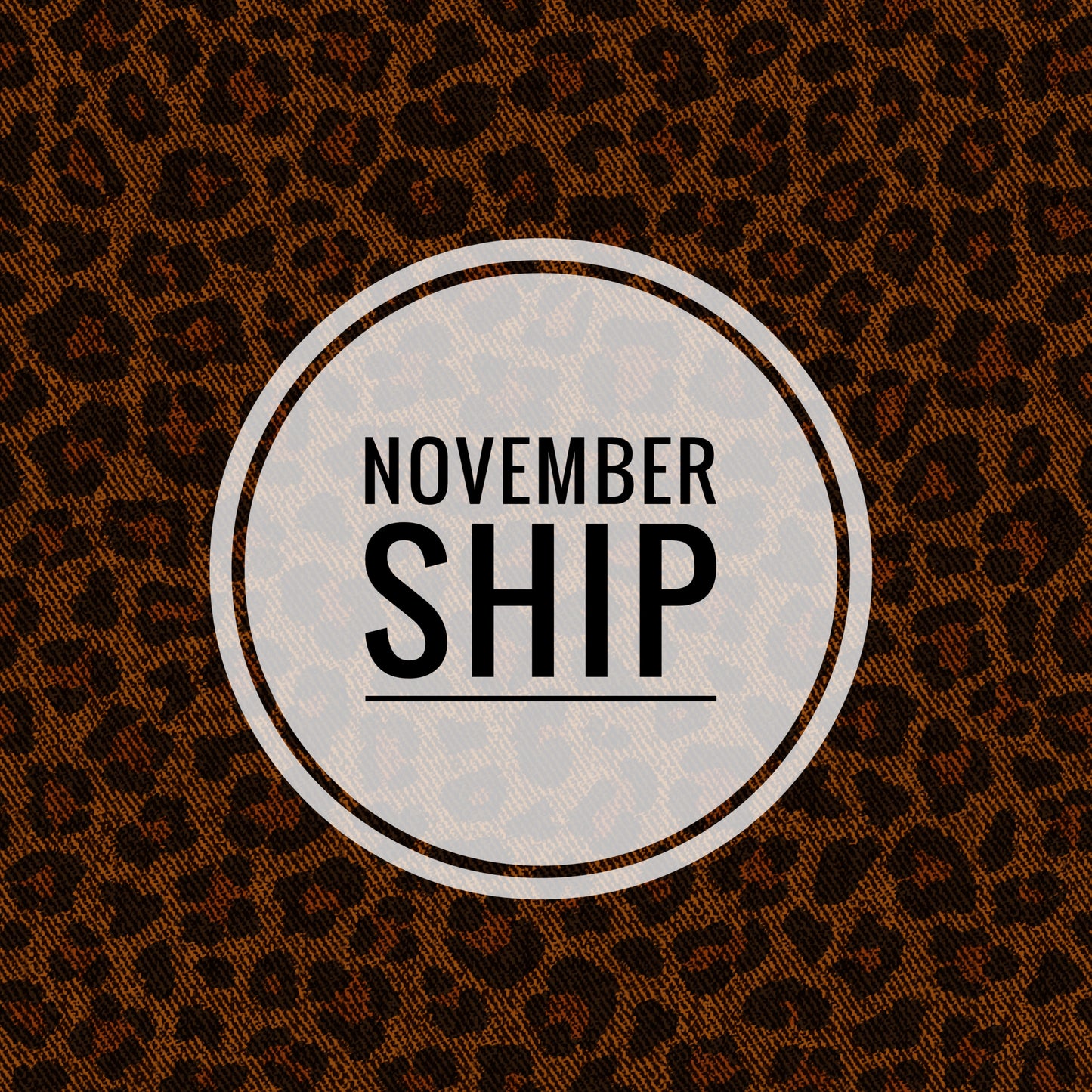 CUSTOMS ( NOVEMBER SHIP )